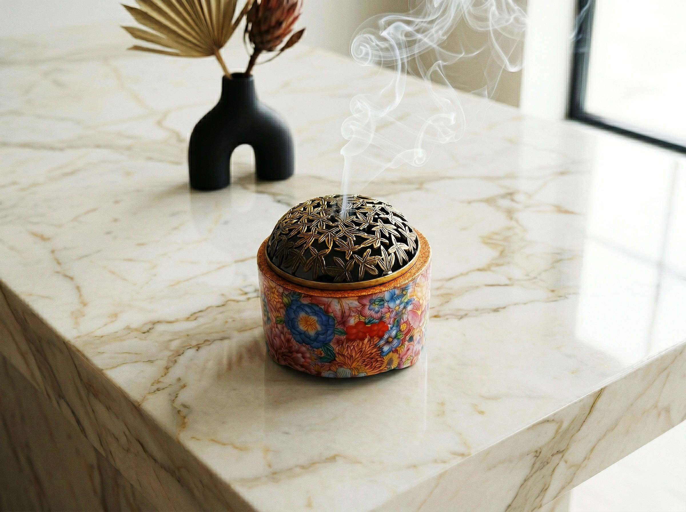 PATINA AURA Hundred Blossoms — Coil Incense Burner
