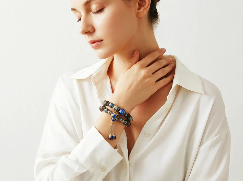 PATINA AURA When It's Time Kynam Agarwood Enamel Bracelet